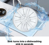 Portable Countertop Dishwasher Compact Dishwashers with Timed Off Sink Dishwasher Portable Cordless Dishwasher for