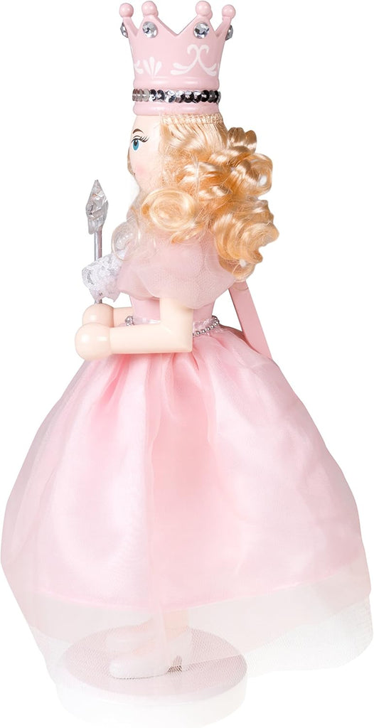 Sugar Plum Fairy 14 Inch Traditional Wooden Nutcracker, Festive Christmas Décor for Shelves and Tables