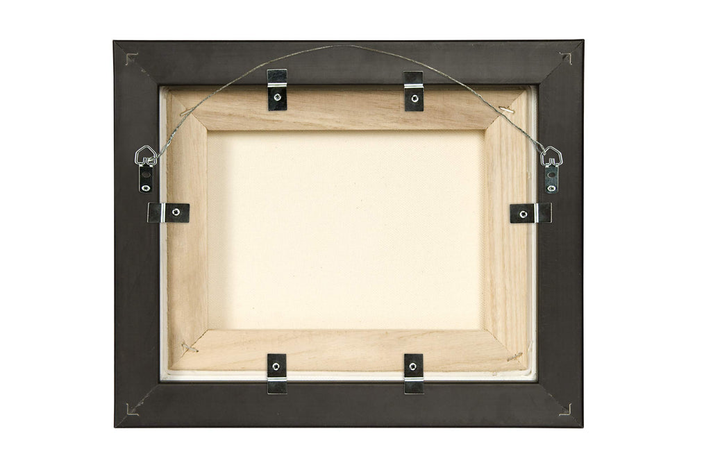 Illusions Floater Frame For 3/4" Deep Canvases - 20x20 Antique Gold/Black - For Galleries & Home Decor - Wood