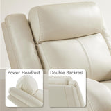 Watson & Whitely Genuine Leather Power Recliner Chairs for Adults
