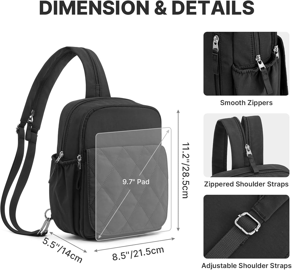 Small Diaper Bag Backpack for Women, Mini Crossbody Diaper Bag Purse