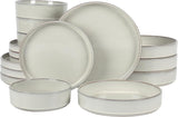 Two Time Oprah's Favorite Things Winner - Santorini Mist Double Bowl Terracotta Reactive Glaze Plates and Bowls