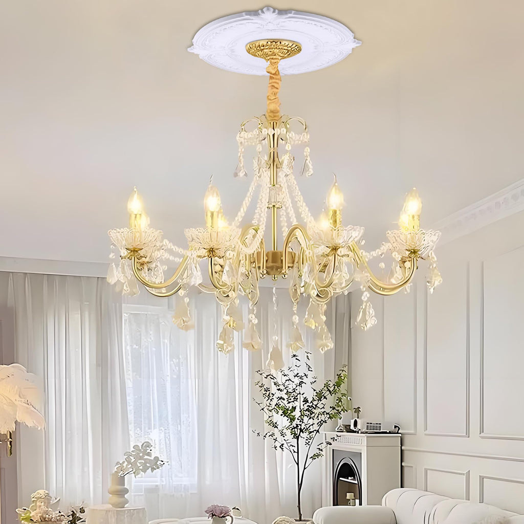 13-Inch Ceiling Medallion, White Primed Light Fixture Canopy, Decorative Ceiling Rosette for Chandeliers & Ceiling