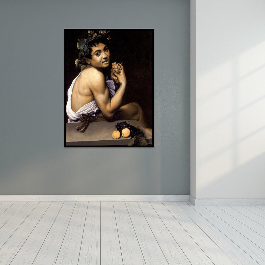 Caravaggio Canvas Wall Art Sick Bacchus Poster Retro Character Painting Print Room Aesthetic Decoration Suitable