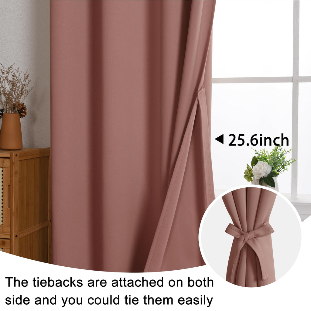 Blackout Curtains Living Room 42 x 54 Inches Long