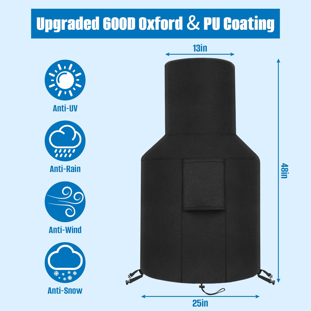 Patio Chiminea Cover - Durable Chimineas Fire Pit Cover