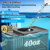 Portable Air Conditioner Cooling Fan with Remote, Quiet with 3 Speeds, 1200ml Personal Air Cooler Fan with 3 Mist