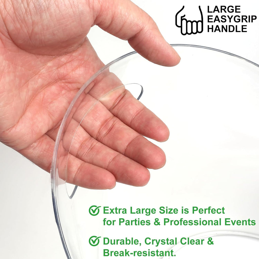 8L Extra Large Clear Acrylic Ice Bucket, 2 Pack - Set of 2
