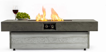 Outdoor Fire Pit Table Propane Gas Fire pits Outdoor Fireplaces 48'' Rectangular Firepit Table, 50,000 BTU Fire Table