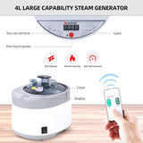 Smartmak Sauna Steamer, Portable 4L Upgraded 1500W Steam Pot Generator with Remote Control
