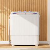 16Lbs Portable Washing Machine, Compact Single Tub Laundry Washer with Spin Dryer, Mini Semi-Automatic Washing Machine