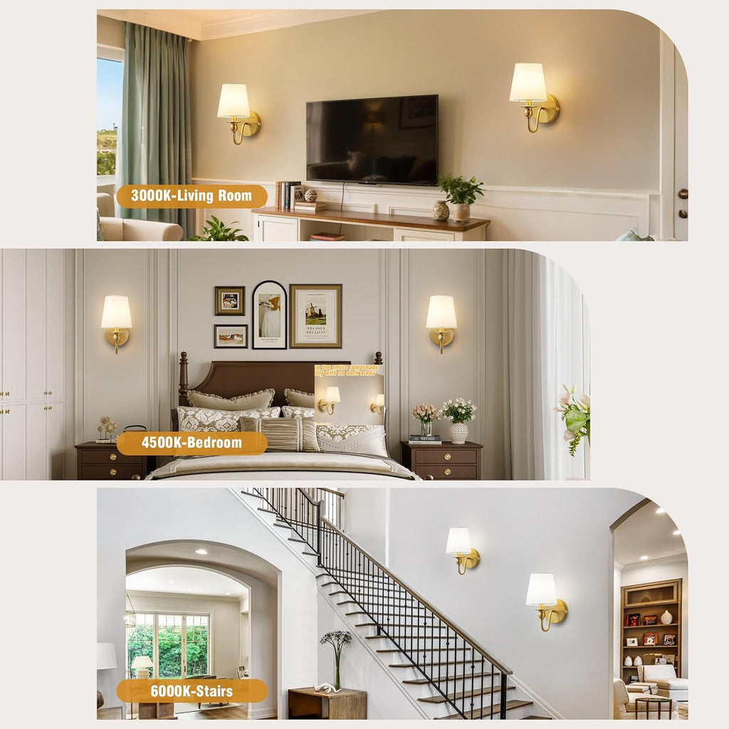 Battery Operated Wall Sconces set of Two,Wireless Wall Sconces with 10000mAh Dimmable Bulb and Remote,LED 15 Colors
