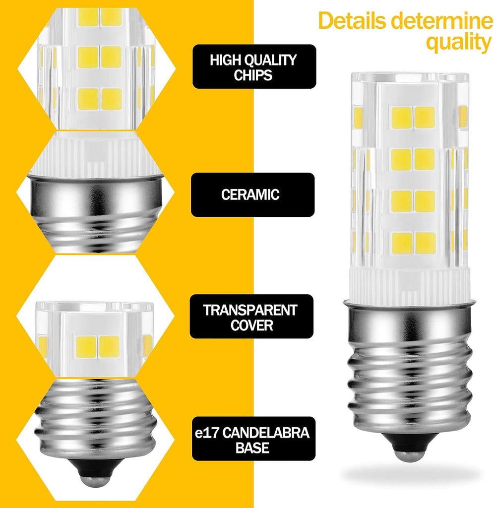 E17 LED Microwave range hood over the stove bulb Equivalent to 40W halogen lamp replacement