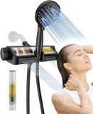 Filtered Shower Head with Handheld Combo Matte Black