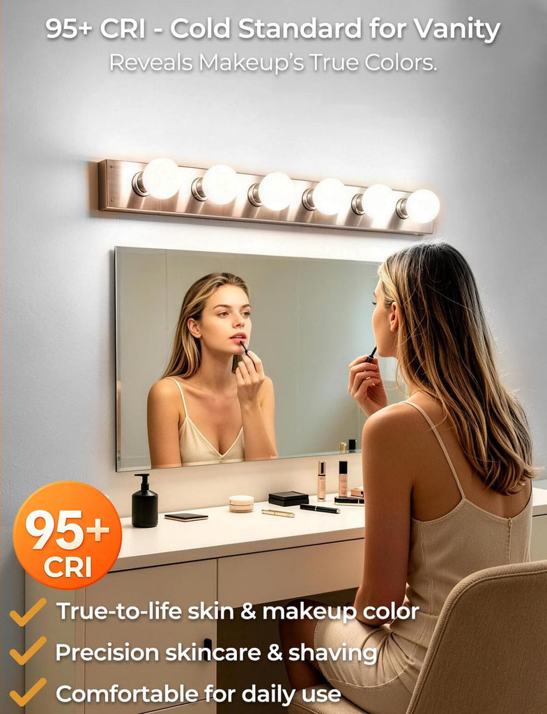 G25 LED Globe Light Bulbs, CRI 95+, Vanity Light Bulbs APP Control