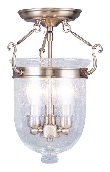 5081-01 Flush Mount, Antique Brass