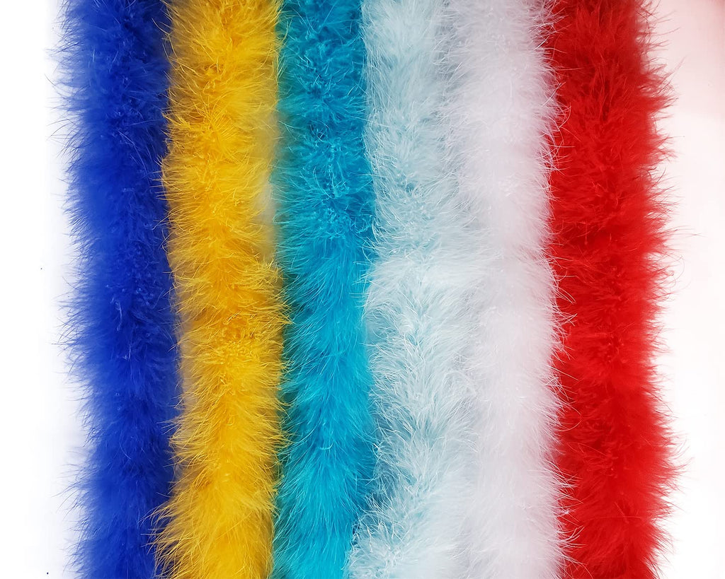 30g Fluffy Marabou Feather Boa for DIY Craft Sewing Trim Home Wedding Party Decoration-Light Pink - 2 Yards