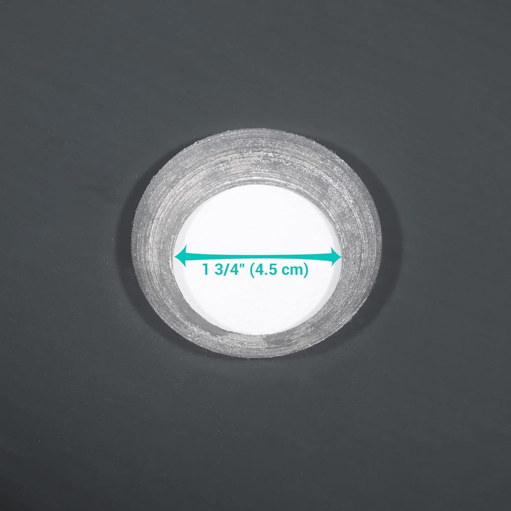 Aquaterior Tempered Glass Bathroom Vessel Sink Oval Vanity Above Counter Top Mount Basin Clear Grey Industrial Modern