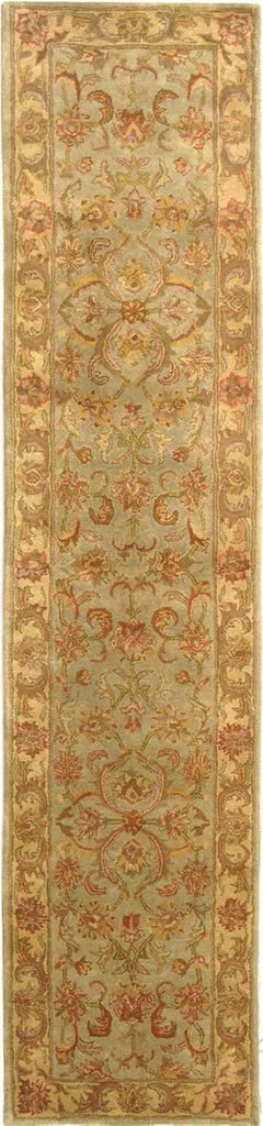 Heritage Area Rug - 9' x 12', Green & Gold, Handmade Traditional Oriental Wool