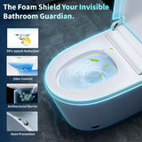 Smart Toilet with Heated Seat & Auto Open/Close Lid in ADA Height 17" | Dual Flush 1.0/1.27 GPF