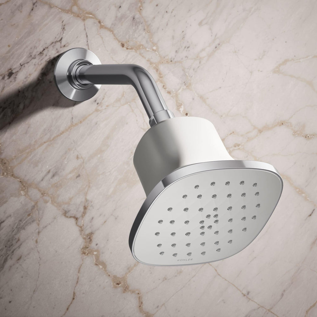 Cinq Square Single-Function Filtered Showerhead, 2.5 GPM, Chrome