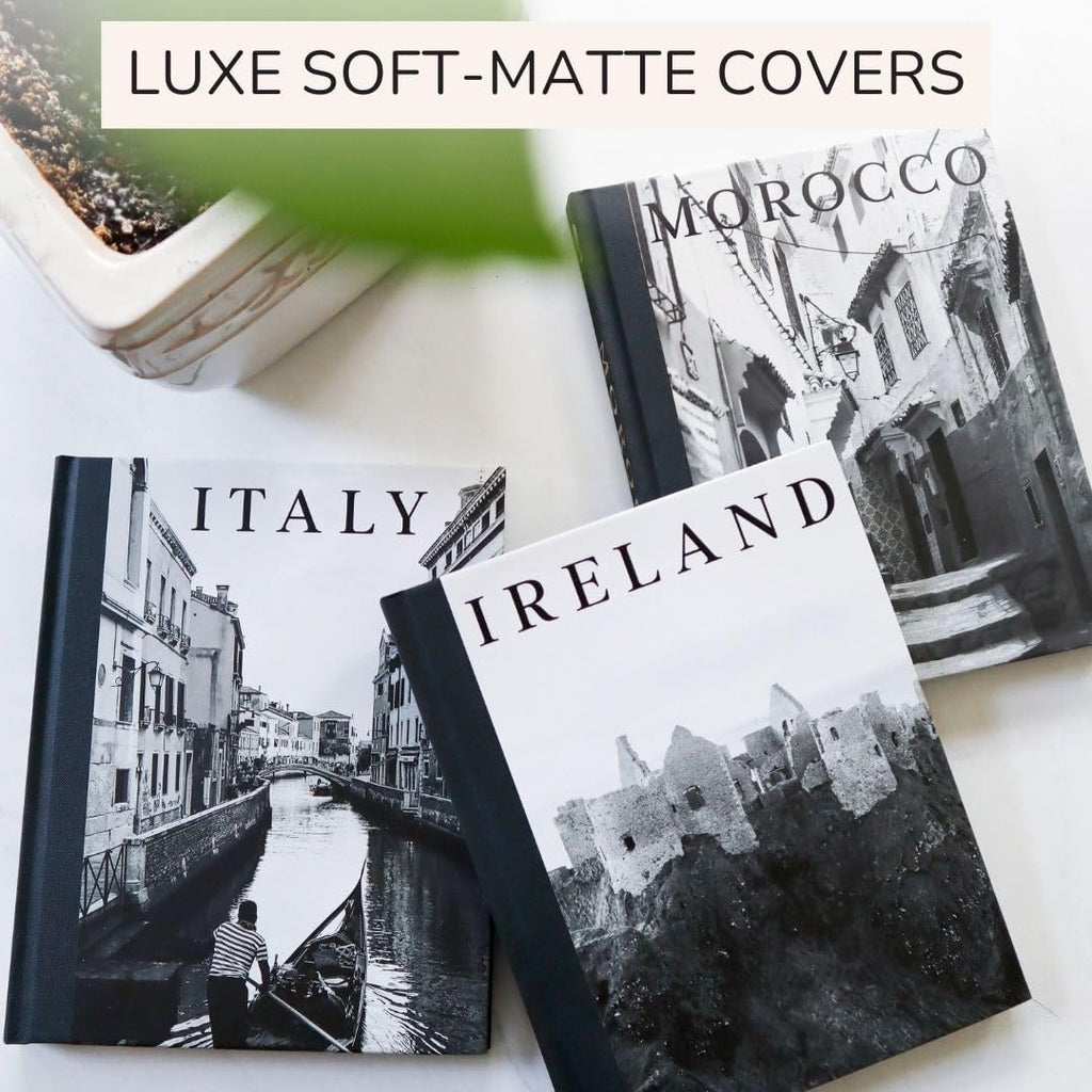 Decorative Books Decor 8"x10" (3 Pcs) - Fake Books For Decoration W/Gold Foil & Linen Texture Binding - for Entry Way