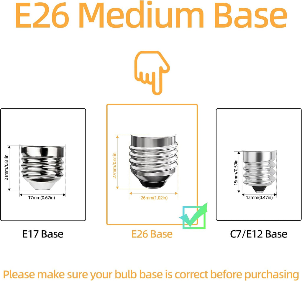 Edison Bulbs ST19 Dimmable E26 Medium Base 3000K Warm White, 3 Pack