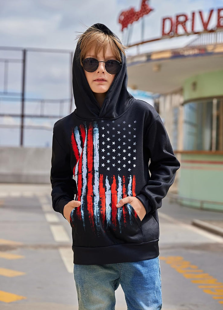 Boys Girls Warm Fleece Hoodies Sweatshirt with Pockets