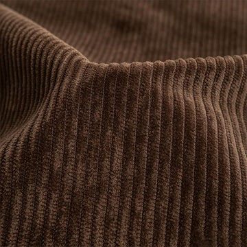 Mocha Brown Corduroy Fabric by The Yard, 59" Wide Upholstery Fabric 5 Yards