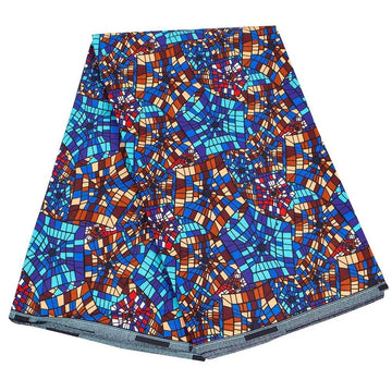 African Fabric 100% Cotton Ankara Print 6 Yards