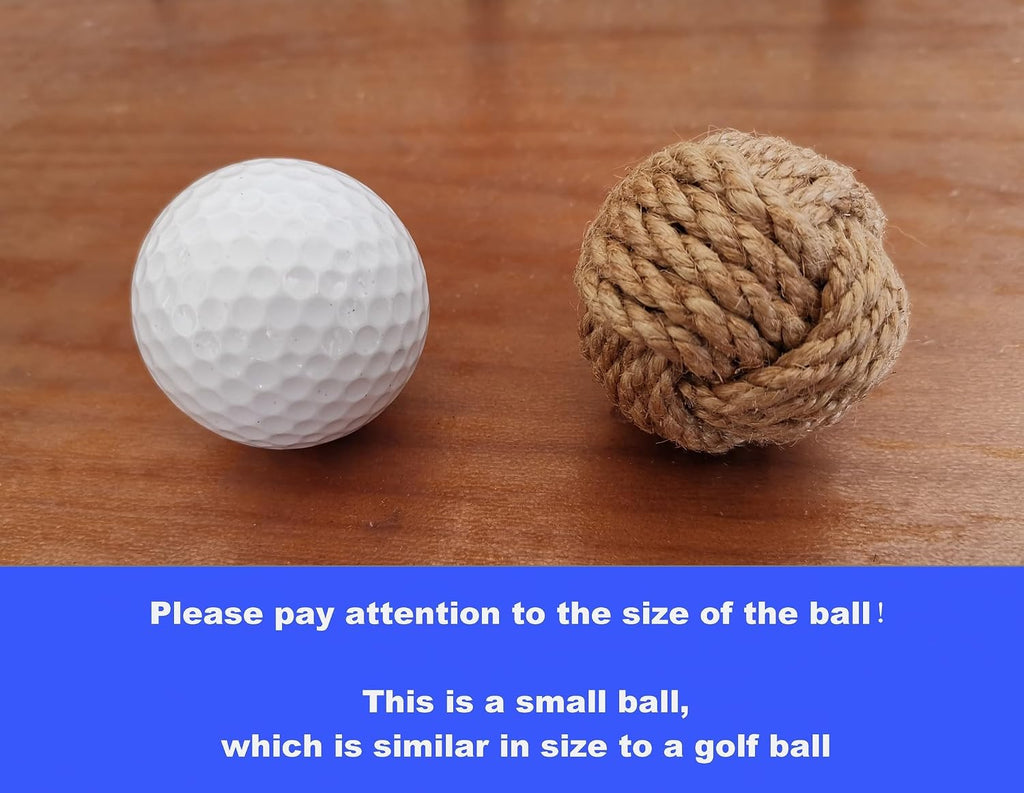 Mini Orbs Decorative Balls for Centerpiece Bowls, Christmas Decorative Rope Balls for Bowls, Vase Filler - Set of 10