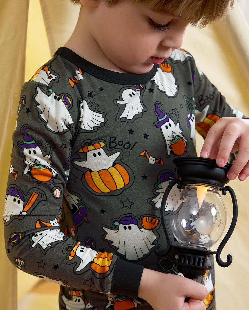 Bamboo Viscose Toddler Kids Pajamas Set, Long Sleeve Boys