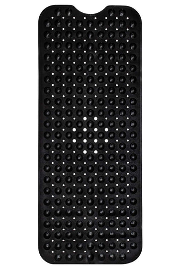 Non-Slip Bath Mat and Shower Mat 40x16 Extra Long, Black