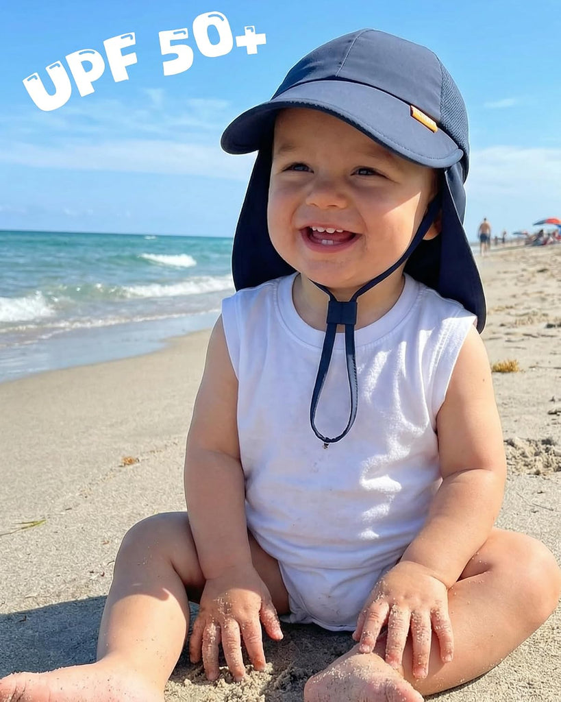 Baby Sun Hat with Breathable Mesh, UPF 50+ Boys Girls Toddler Swim