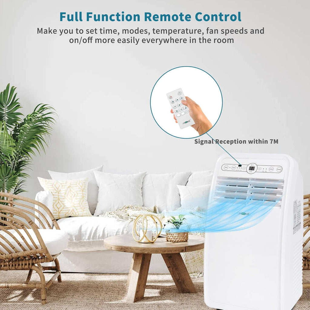 Portable Air Conditioner, 8000 BTU Compact AC Unit with Cooling, Dehumidifier, Fan