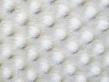 Minky Dimple Dot White 58 to 60 Inch Fabric By the Yard