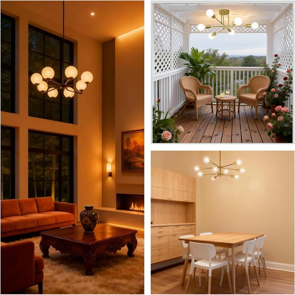 G25 LED Globe Light Bulbs, 75W Equivalent 800 Lumens, E26 Base, Dimmable Daylight 5000K, Edison Vanity Light Bulbs