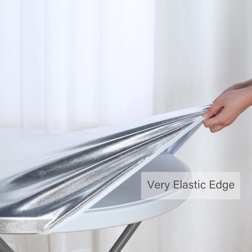 Fitted Round Table Cloth, Fits Round Tablecloth for 48-56"