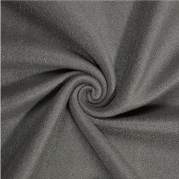 Solid Gray Anti-Pill Fleece Fabric By The Yard (Medium Weight)
