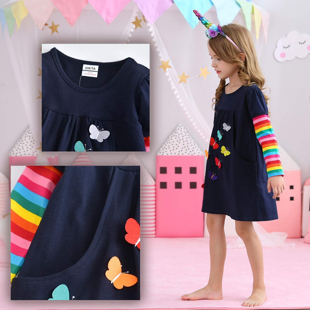 Winter Girls Dresses Toddler Girl Clothes Long Sleeve School Outfits for Kids