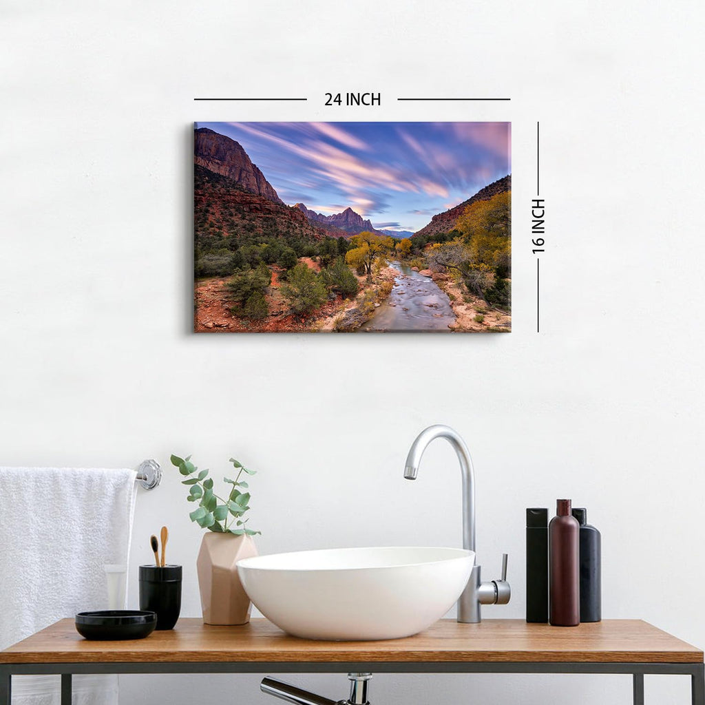 Nature Mountain Landscape Wall Art Western Wall Decor Desert Canyon Cliff Pictures Utah National Park Scenery
