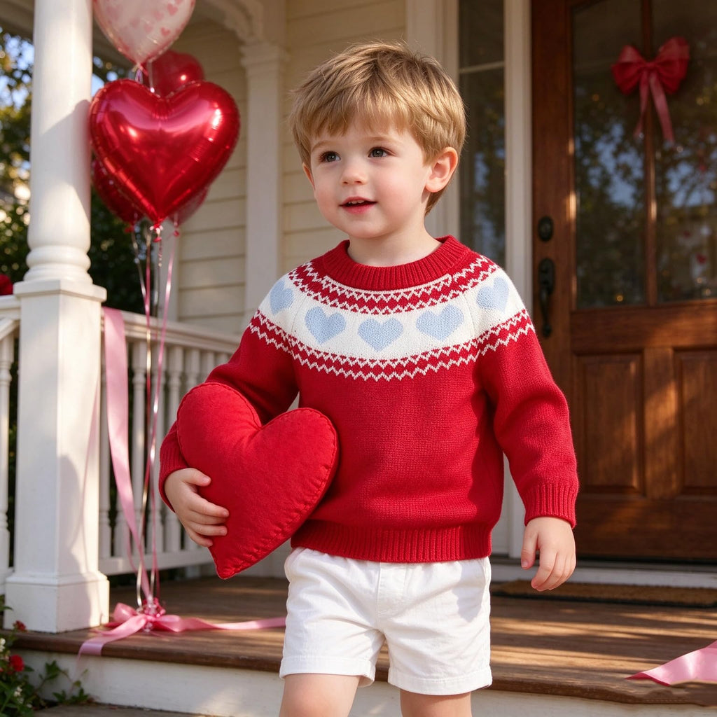 Toddler Baby Boy Girl Christmas Outfit Tree Print Oversized Long Sleeve Mock Neck Knit Sweater Infant Winter Clothes