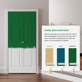 32" x 80" Paintable Bifold Door, 3-Panels Closet Doors with Hardward Kits, White Primed Surface Read