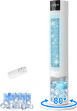 Portable Air Conditioners, 35" Evaporative Air Cooler, 3-In-1 AC Tower Fan That Blows Cold Air, 3 Speeds, 4 Ice Packs