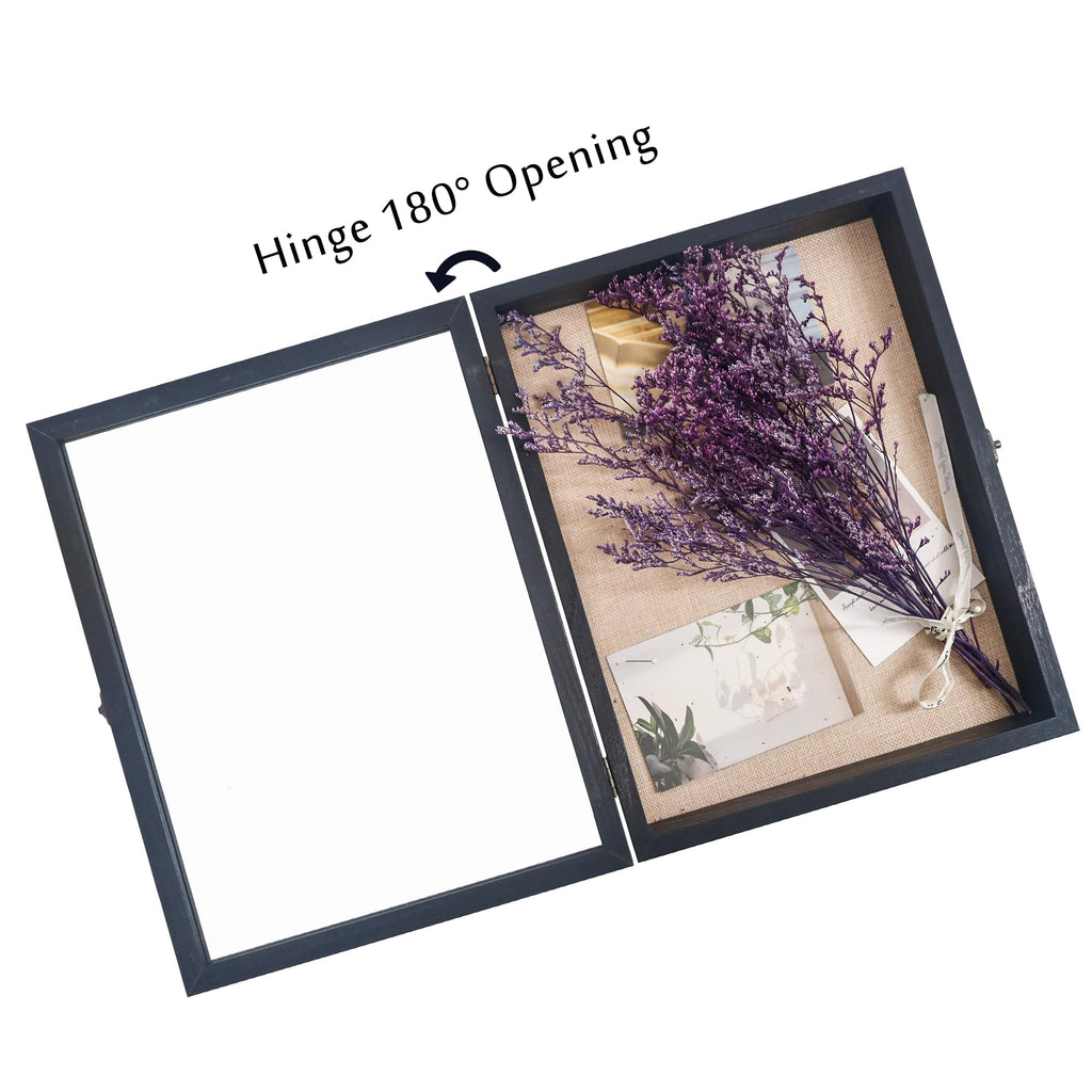 11x14 Pet Memorial Shadow Box with Real Glass for Loss of Dog
