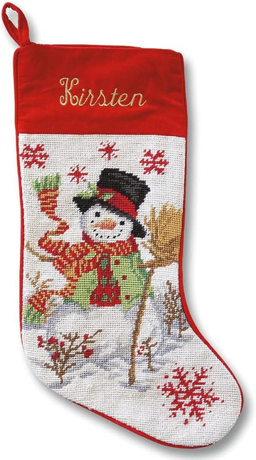 Personalized Heirloom Needlepoint Stocking