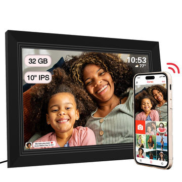 Digital Picture Frame- 10.1inch Digital Photo Frame with 1080 IPS Touch Screen HD Disply, Built-in 32GB