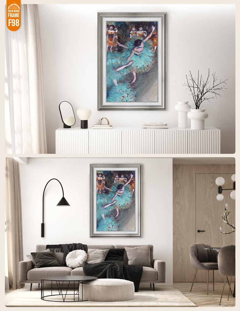 Dancer in Green Custom Framed Wall Art, 40x28