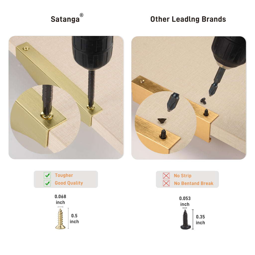 Edge Finger Pulls for Cabinet Kitchen Drawer knobs Low Profile Door Dresser Bathroom Long Cupboard Furniture Handles