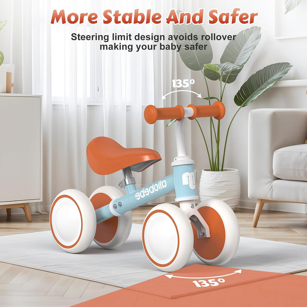 Baby Balance Bike, Cute Toddler Bikes 12-36 Months Gifts for 1 Year Old Girl Bike to Train Baby from Standing to